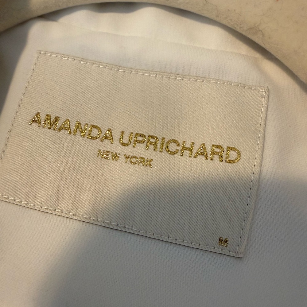 Amanda Uprichard Herald Feather Blazer Bridal Jacket Feather Cuff Party NWOT M - Picture 6 of 7